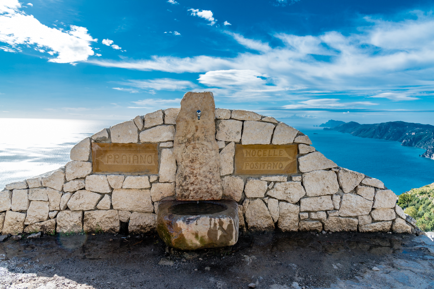Fountain at trailhead